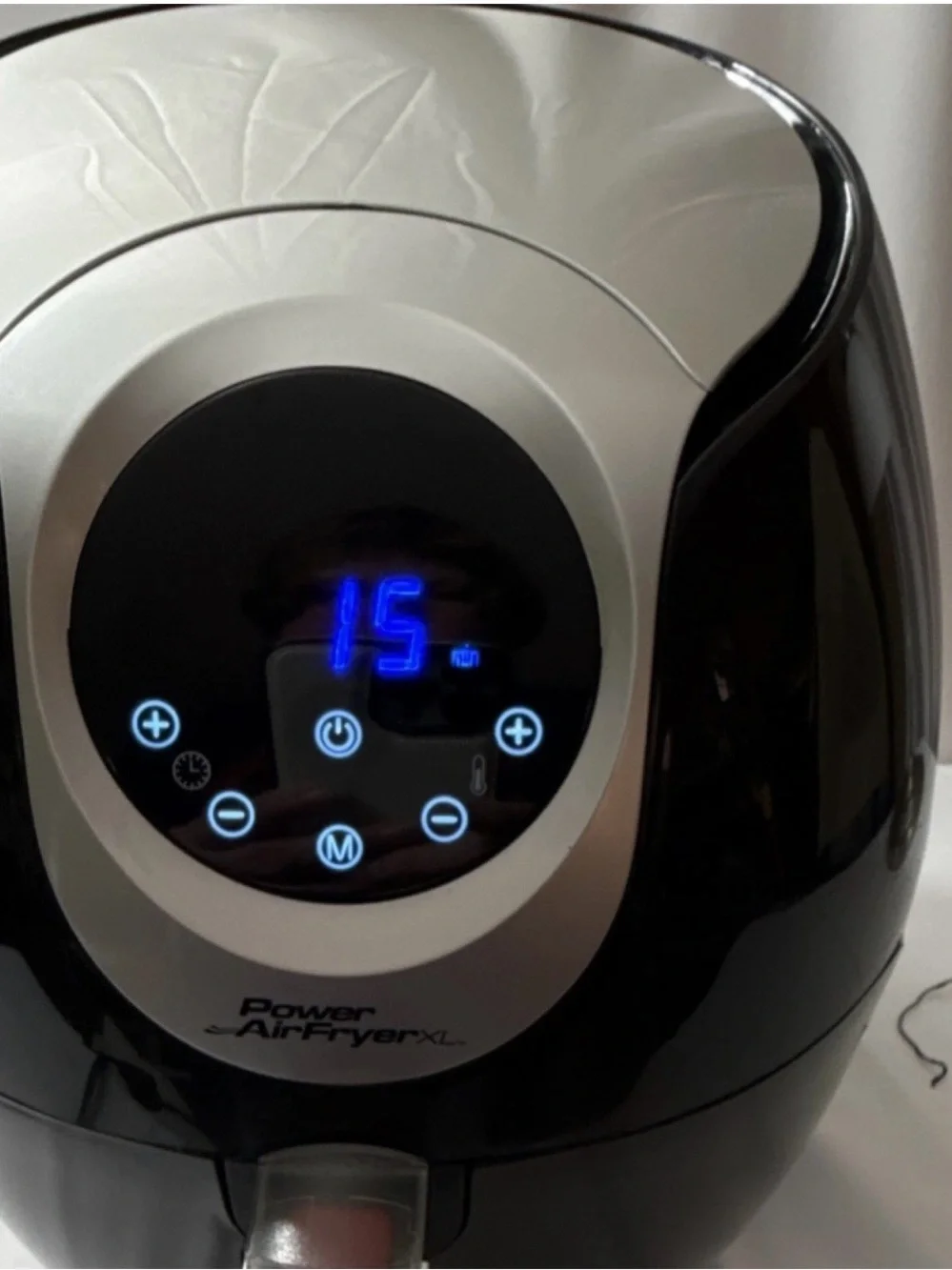Black and Silver Digital Air Fryer